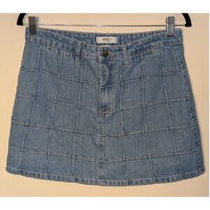 Forever 21 Women 29 Denim Mini Skirt Y2K Indie Streetwear Patchwork Retro Casual